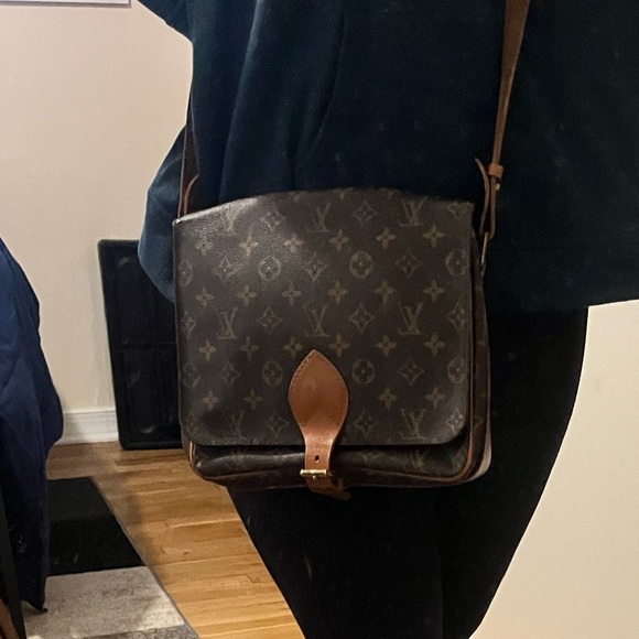 Louis Vuitton crossbody Cartouchière   1989 beautiful condition painted vachetta - Picture 6 of 16